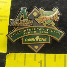 1998 Arizona Diamondbacks Angels First Interleague Game Lapel Pin Hat Vest Bank picture