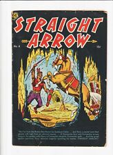 STRAIGHT ARROW #4 / GOLDEN AGE WESTERN  COMIC  POWELL ART/ BATTLE OF THE GIANTS picture
