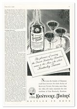Print Ad Kentucky Tavern Bourbon Vintage 1938 3/4-Page Advertisement picture