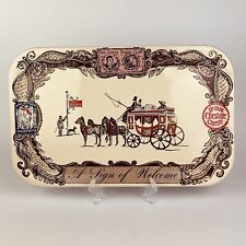 Vintage Decorative Metal Tray Featuring Inns Of Great Tradition, English Hotels picture