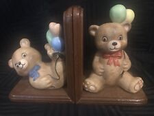 Vintage House Of Lloyd Bears With Balloons Bookends Child room decor home decor picture