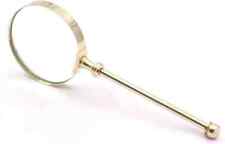 RII Magnifying Glass with Solid Brass Handle, Handheld Magnifying Glass Lens picture