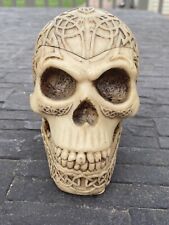 Celtic Cross Bone Skull Ashtray 4.5” picture