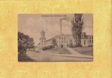 CT Rockville 1941 vintage postcard HOCKANUM MILL Conn TO Worcester MA Faculty picture