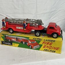 Vintage Tin Friction Japan Cragstan Fire Engine Boxed picture