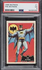 1966 The Batman Black Bat #1 Card PSA 3 Bruce Wayne picture