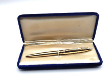 Vintage Papermate 1950's Golden Capri Ballpoint Pen with Diamond Chips on Clip picture