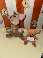 VTG Disney Kangaroo Winnie The Pooh Kanga Roo Plush Lot Stuffed Animals 10” picture