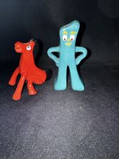 NEW Vintage Rare Gumby & Pokey Ceramic Salt & Pepper Shaker Collectible Toy Art picture