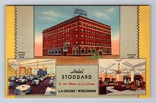 La Crosse WI-Wisconsin, Hotel Stoddard, Advertisement, Vintage Postcard picture