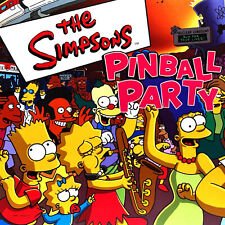 Stern The Simpsons Pinball Party Machine Game Backglass Translite NOS ORIGINAL picture
