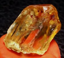 ESTATE EXQUISITE GLOWING FACET GRADE GEM IMPERIAL ZAMBIA TOPAZ CRYSTAL 18CT picture