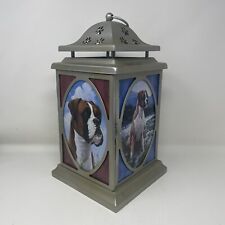 Danbury Mint Boxer Stained Glass Lantern Votive Candle 14