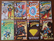 LOT OF 8 SUPERMAN COMIC BOOKS VARIOUS TITLES DC MODERN AGE  NICE GROUP Z2659 picture