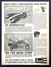 1964 Revell Stone Woods Cook '41 Willys Racer Model Car photo vintage print ad picture