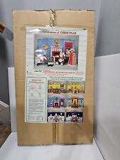 Vintage 1992 Telco Creations Motionette Fireplace Christmas Fold Out Display picture