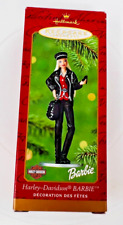 1999 Harley Davidson Barbie Hallmark Keepsake Ornament in Original Box picture