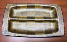 Vintage Genuine American Walnut Weavewood Rectangle Tray picture