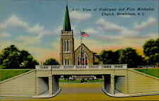 Postcard: H-13 View of Underpass and First Methodist Church, Henderson picture