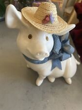 Vintage Ceramic Lady Pig picture