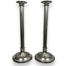 Arte Italica Marinoni Pewter Candlestick Holders Set of 2 Candle Sticks Owl 95 picture