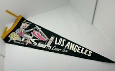 Vintage Los Angeles County Fair Pomona, California Thummer the Pig Pennant  picture