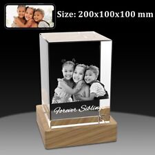 Personalised Mothers Day Gift, Birthday Gift, Anniversary Gift, 3D Crystal Photo picture