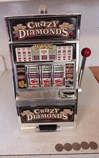 Crazy Diamonds Slot Machine Bank - Authentic Replication.  Working Sound+Lights. picture