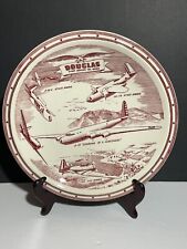 Vernon Kilns Plate BOMBERS DOUGLAS AIRCRAFT First 20 years B-19 A-20-A DB-7B VTG picture