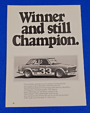 1972 DATSUN 510 RACE CAR #33 SCCA NATIONAL CHAMPION ORIGINAL PRINT AD JAPAN ICON picture