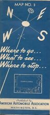 1937 AAA Coca-Cola Road Map NEW JERSEY PENNSYLVANIA Hotels Restaurants Garages picture