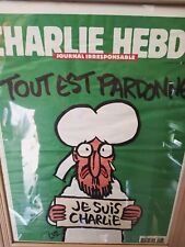 CHARLIE HEBDO 1178 French Newspaper 1st edition 2015 - FRAMED  picture