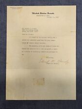 US Senator Edward M. Kennedy Hand Signed Letter US Senate 10/30/69  u-3E picture