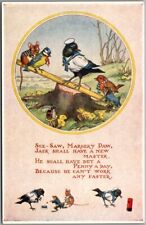Vintage NURSERY RHYME Postcard 