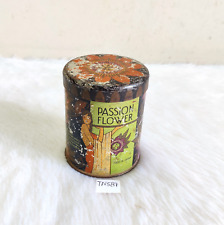 Antique Passion Flower Advertising Tin Decorative Collectible Rare Japan TN587 picture