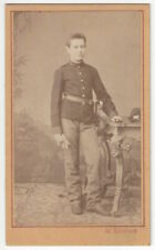 1890's Austrian Military Soldier w/ Sword - CDV Photograph picture