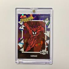 Carnage 2021 SkyBox Metal Universe Spider-Man Retro Animated Series #AST-3 1:360 picture