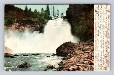 Snoqualmie Falls WA-Washington, Scenic View, Antique, Vintage c1907 Postcard picture