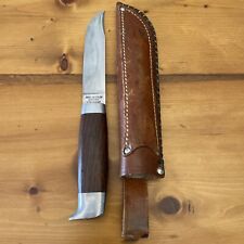 VINTAGE Hans Andersen Stainless Steel Hunting Knife with Original Leather Sheath picture
