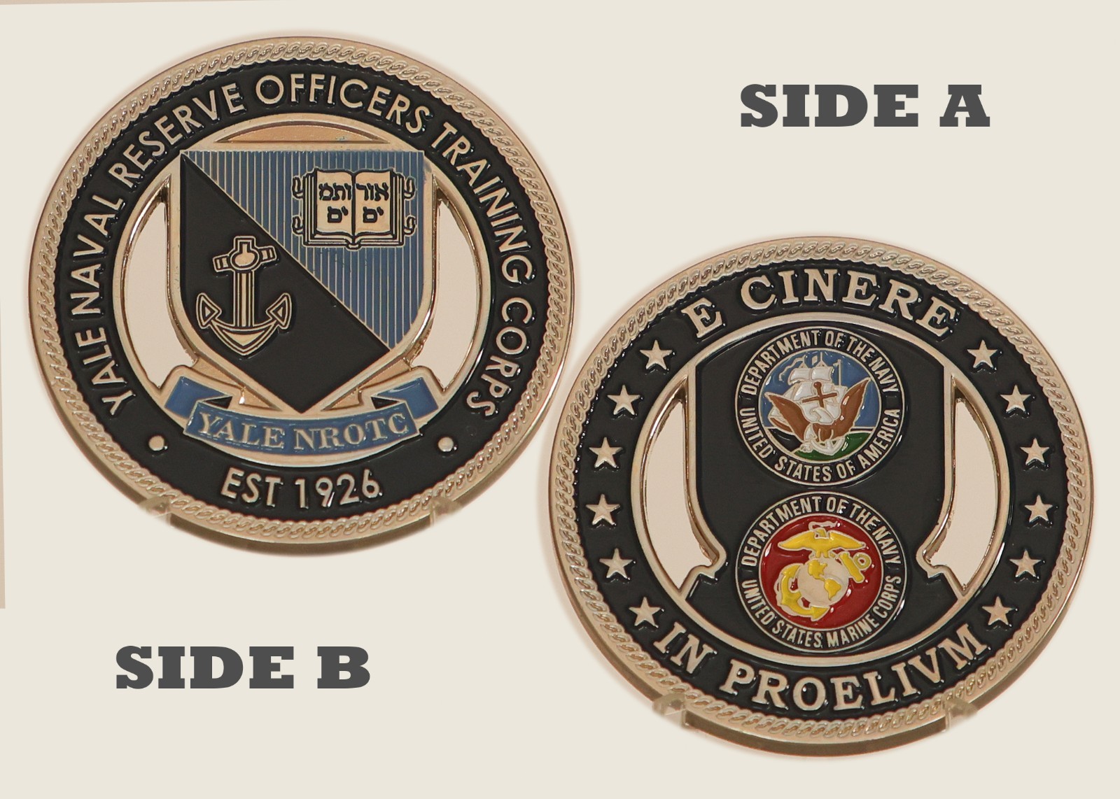 Yale NROTC 1926 US Navy Marine Corps Challenge Coin 1#16 Yale NROTC 1926 US Navy Marine Corps Challenge Coin 1#16