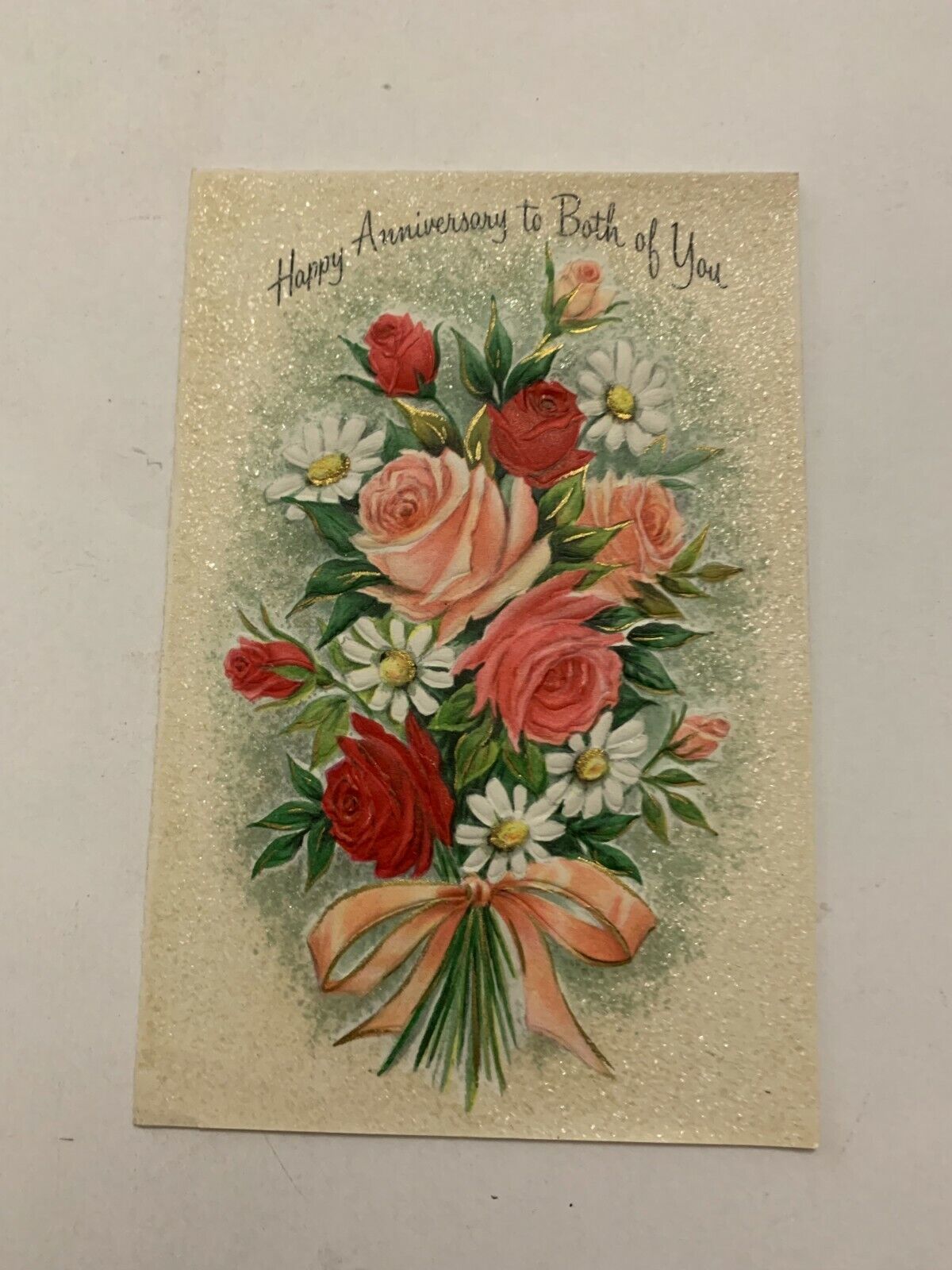 Vintage 1950's Hallmark Happy Anniversary Greeting Card 