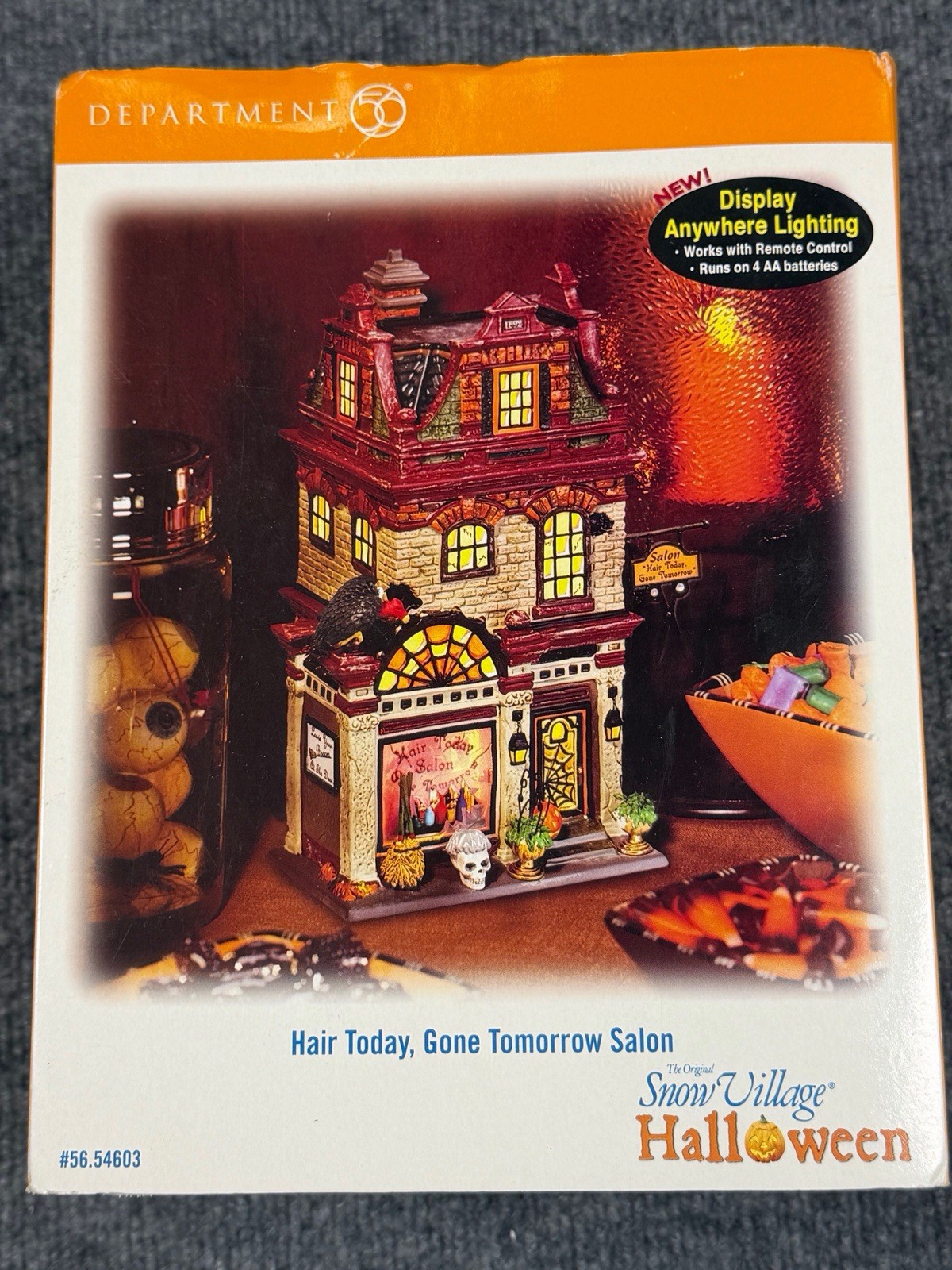 Department 56 Halloween Village Hair Today, Gone Tomorrow Saloon SKU: 56.54603