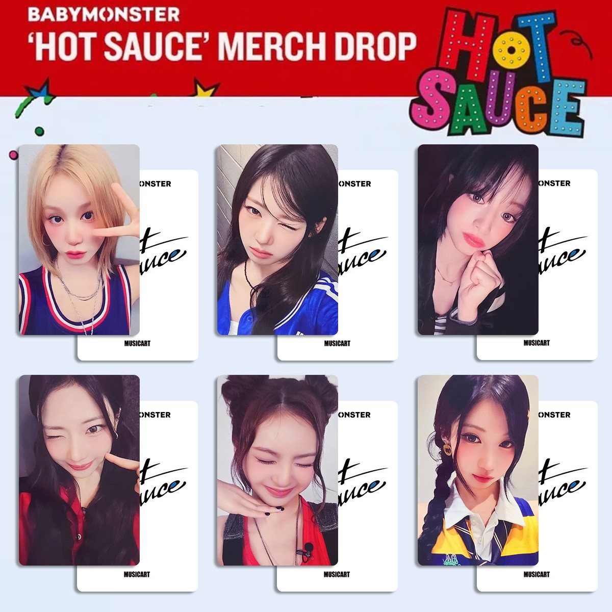 Babymonster Hot Sauce Special Edition Small Card Collection Postcard Gift