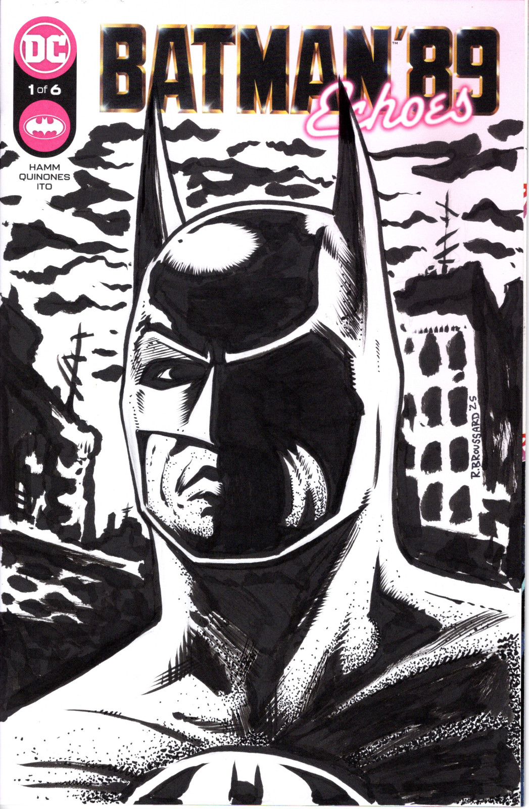Batman 1989 Original Sketch Cover Art by Rob Broussard Batman 1989 Original Sketch Cover Art by Rob Broussard