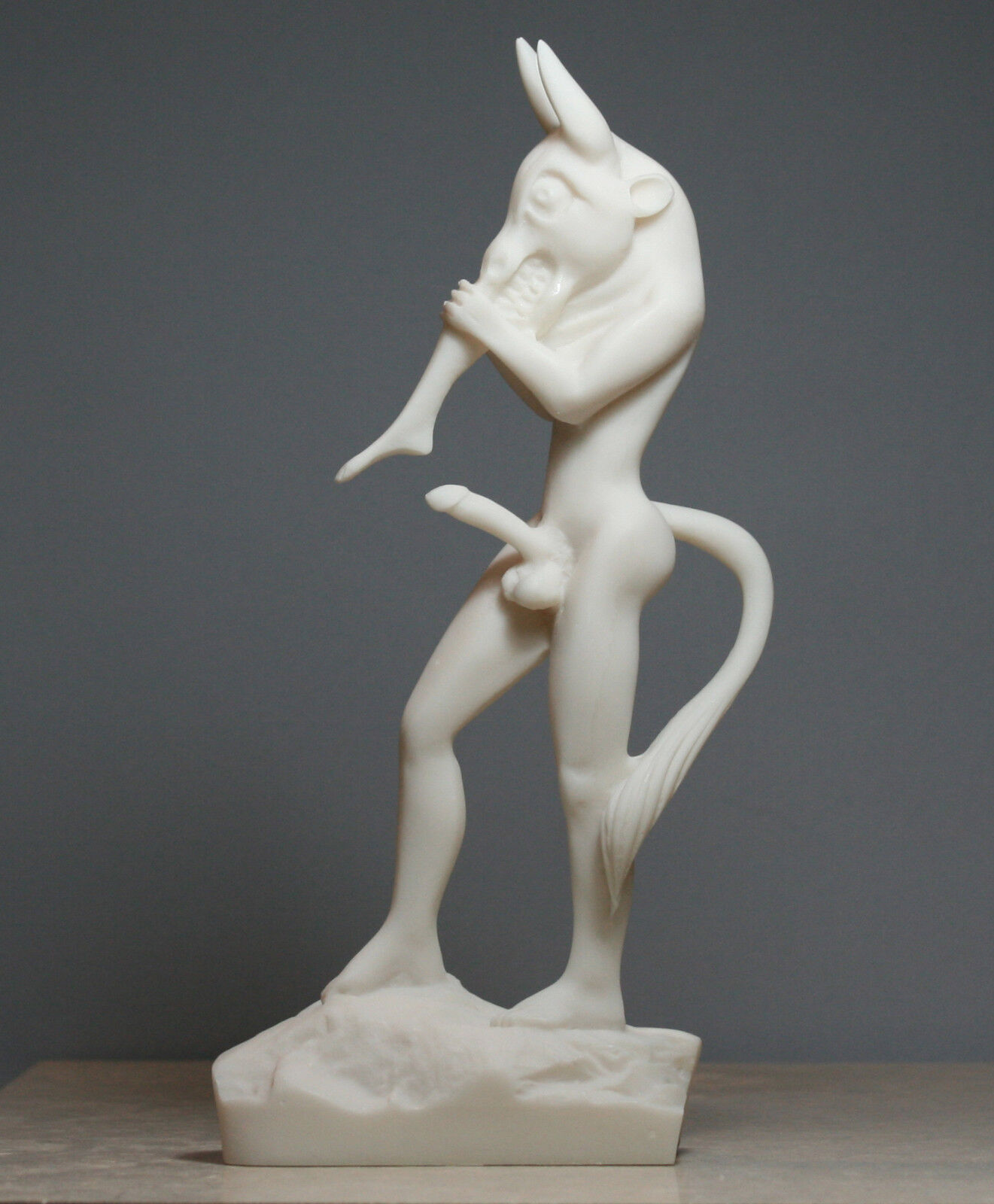 BULL head MINOTAUR Demon eating a maiden Greek Handmade Statue Sculpture 9.45 in