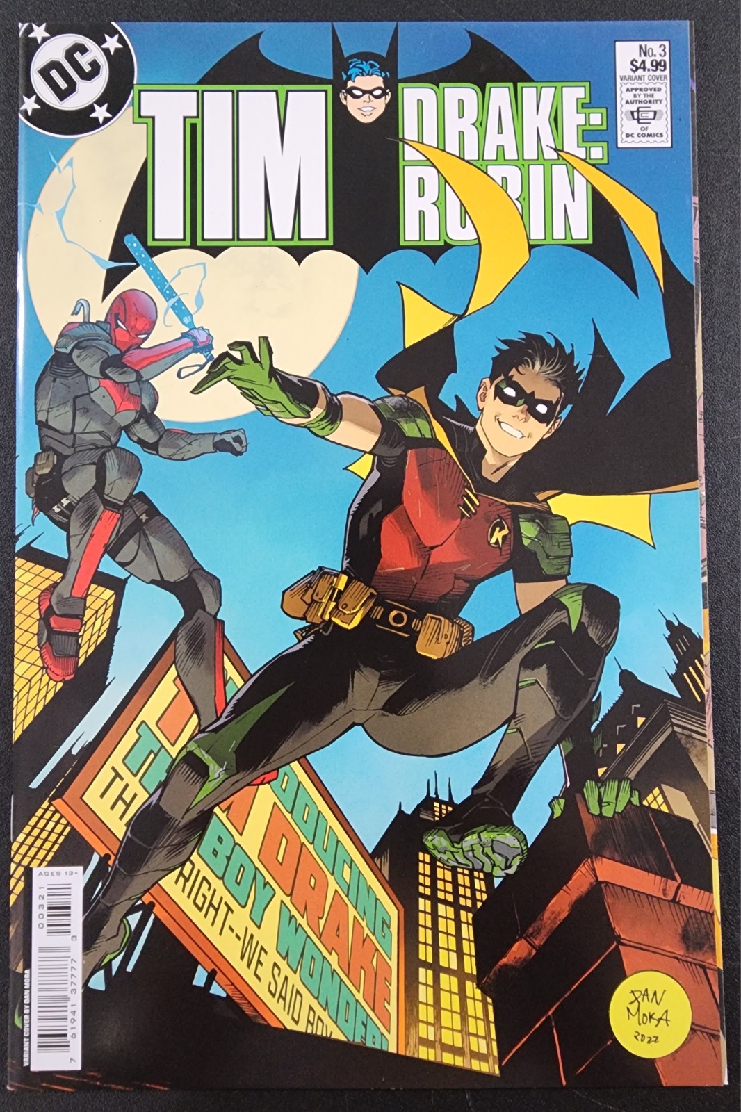 Tim Drake: Robin #3 NM Dan Mora Homage Variant Red Hood DC Comics 2023 Tim Drake: Robin #3 NM Dan Mora Homage Variant Red Hood DC Comics 2023