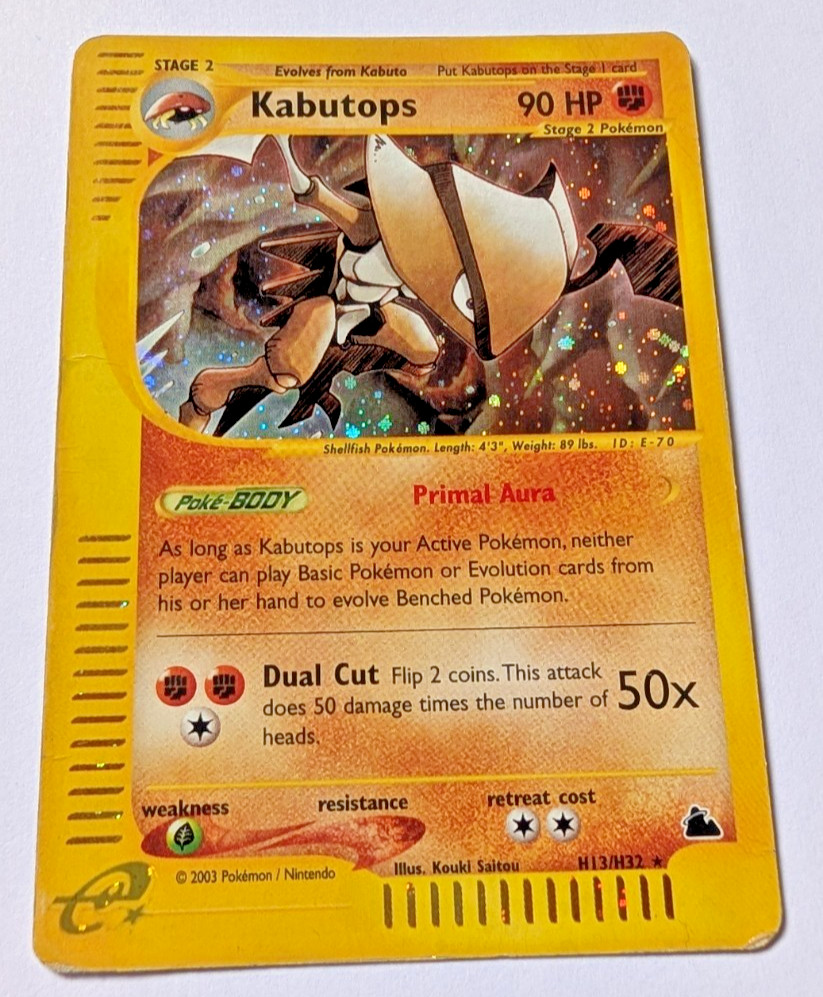 Kabutops H13/H32 - Holo Rare E Series - Skyridge (MP) [C1]