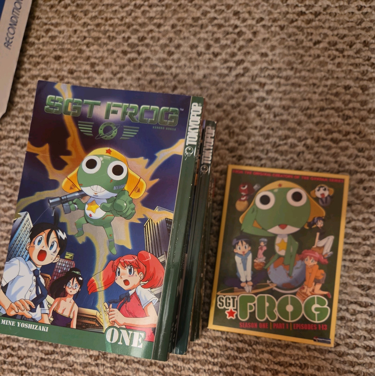 Sgt. Frog complete Manga Volumes 1-10 English 1st Print Mine Yoshizaki Tokyopop Sgt. Frog complete Manga Volumes 1-10 English 1st Print Mine Yoshizaki Tokyopop