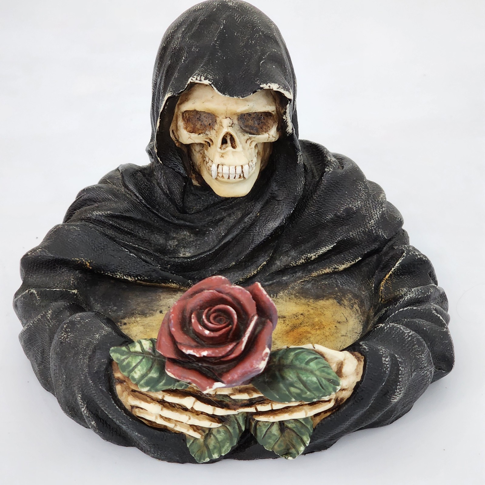 1998 VINTAGE W.U.L. Grim Reaper Ashtray Gothic Grim Dark Skeletons 1998 VINTAGE W.U.L. Grim Reaper Ashtray Gothic Grim Dark Skeletons