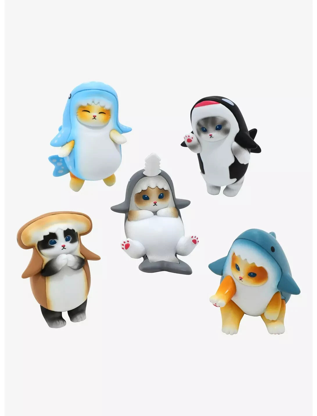 Mofusand Shark Cat Mascot Figure Set of 5 Types